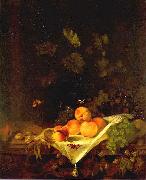 CALRAET, Abraham van Still-life with Peaches and Grapes Sweden oil painting artist